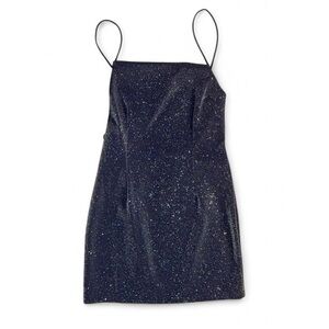 URBAN OUTFITTERS Sparkly Tie Back Mini Dress - Small